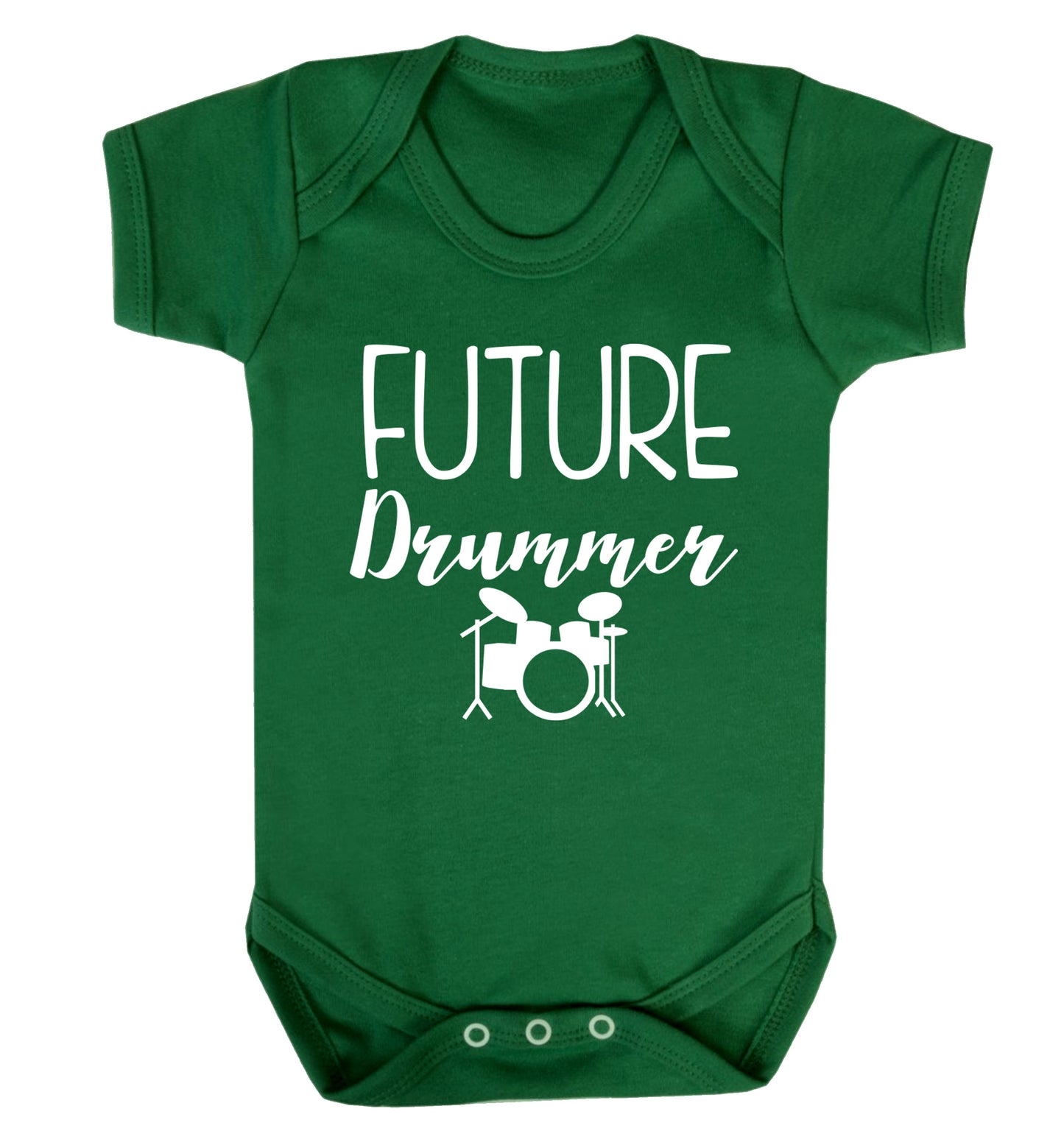 Future drummer Baby Vest green 18-24 months