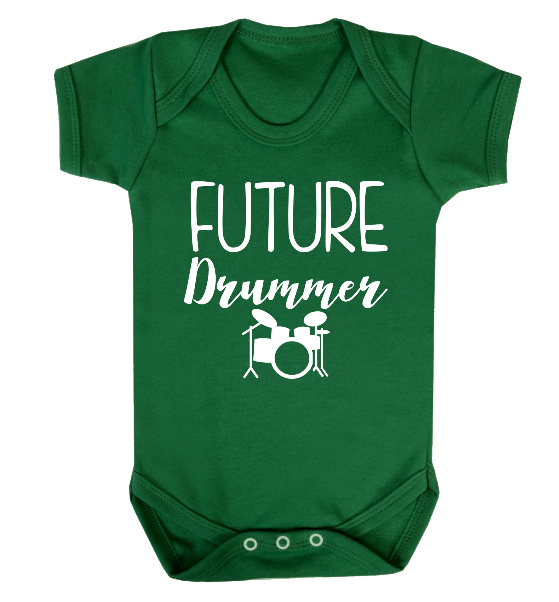 Future drummer Baby Vest green 18-24 months