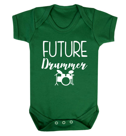 Future drummer Baby Vest green 18-24 months