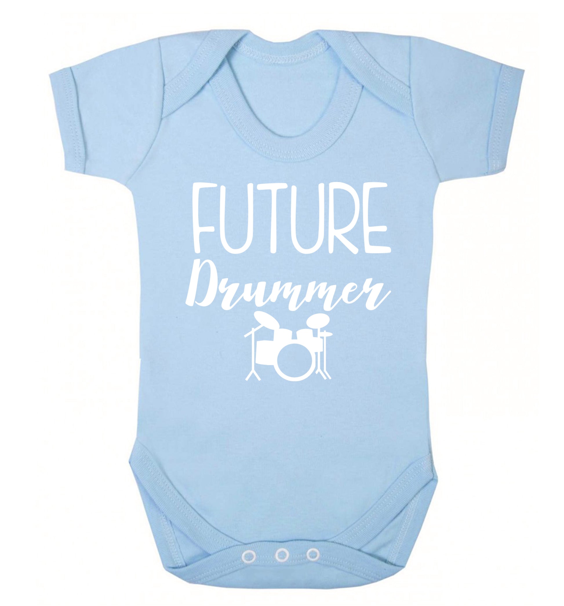 Future drummer Baby Vest pale blue 18-24 months