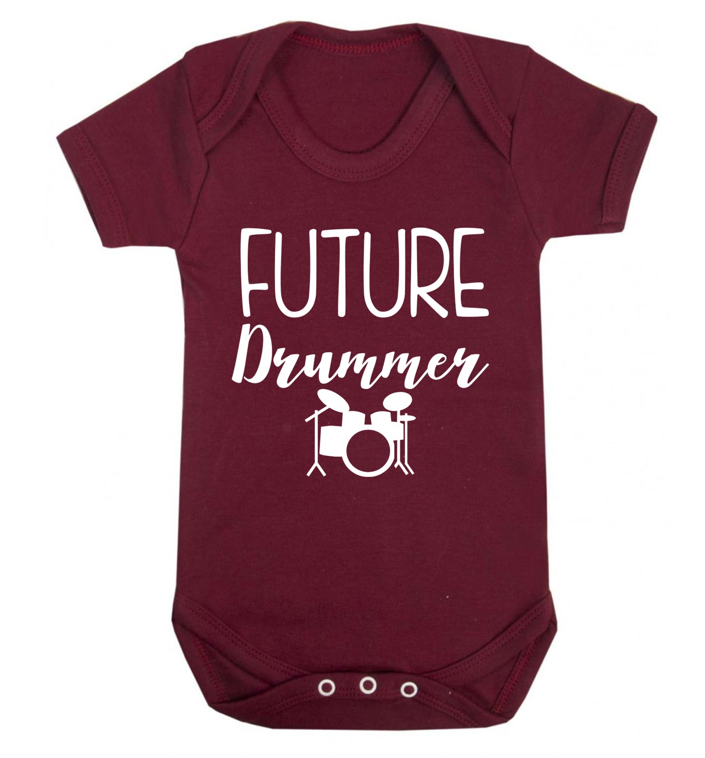 Future drummer Baby Vest maroon 18-24 months