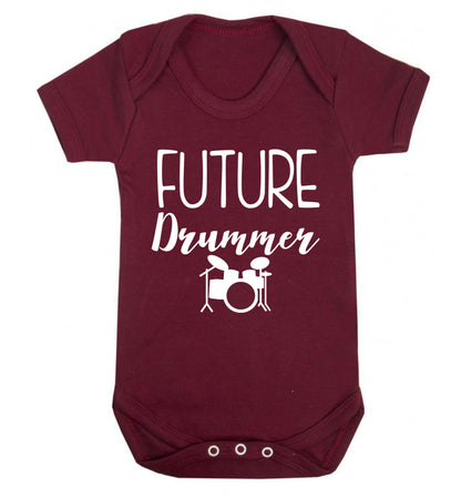 Future drummer Baby Vest maroon 18-24 months