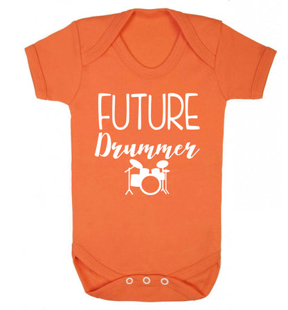 Future drummer Baby Vest orange 18-24 months