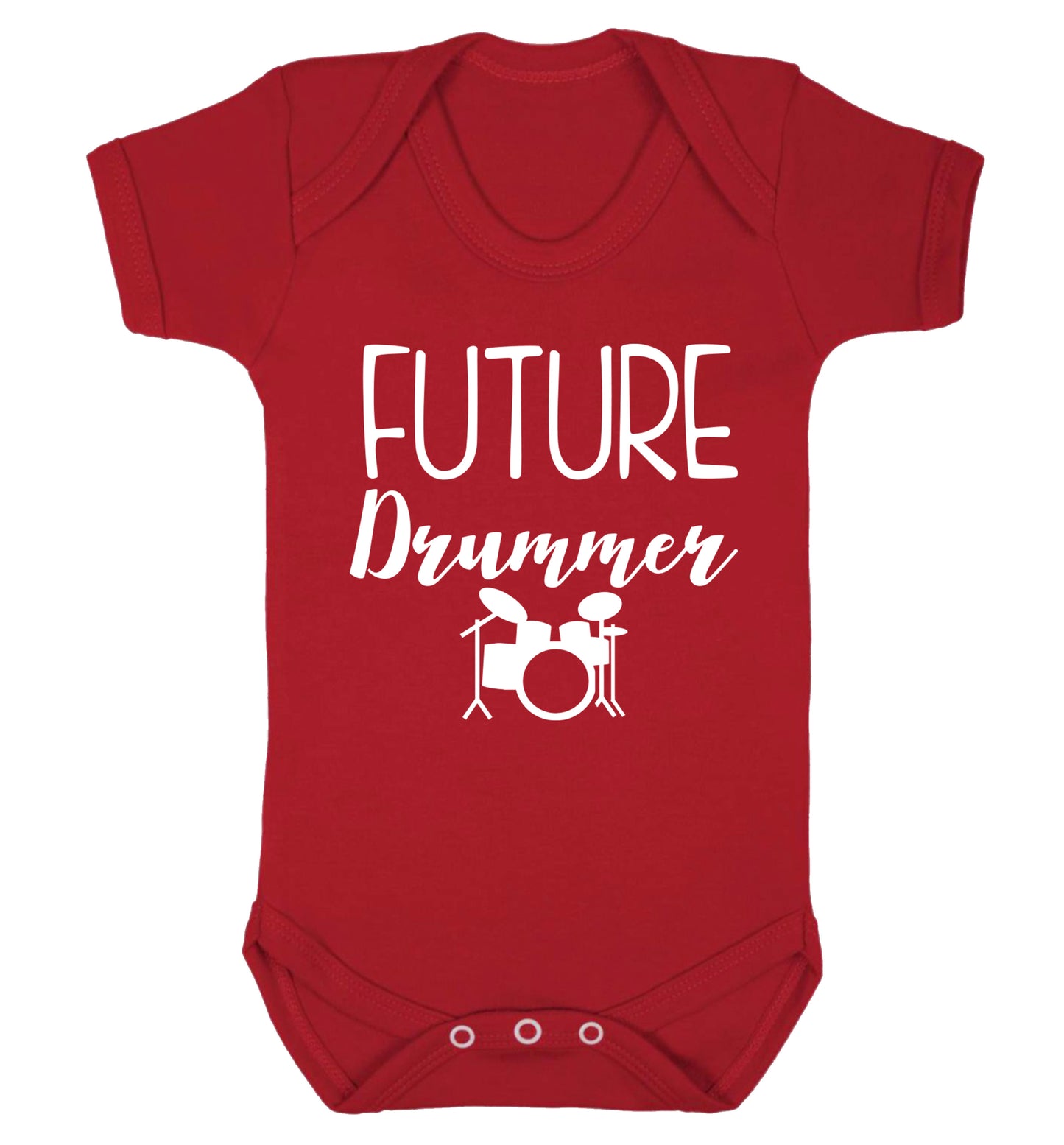 Future drummer Baby Vest red 18-24 months