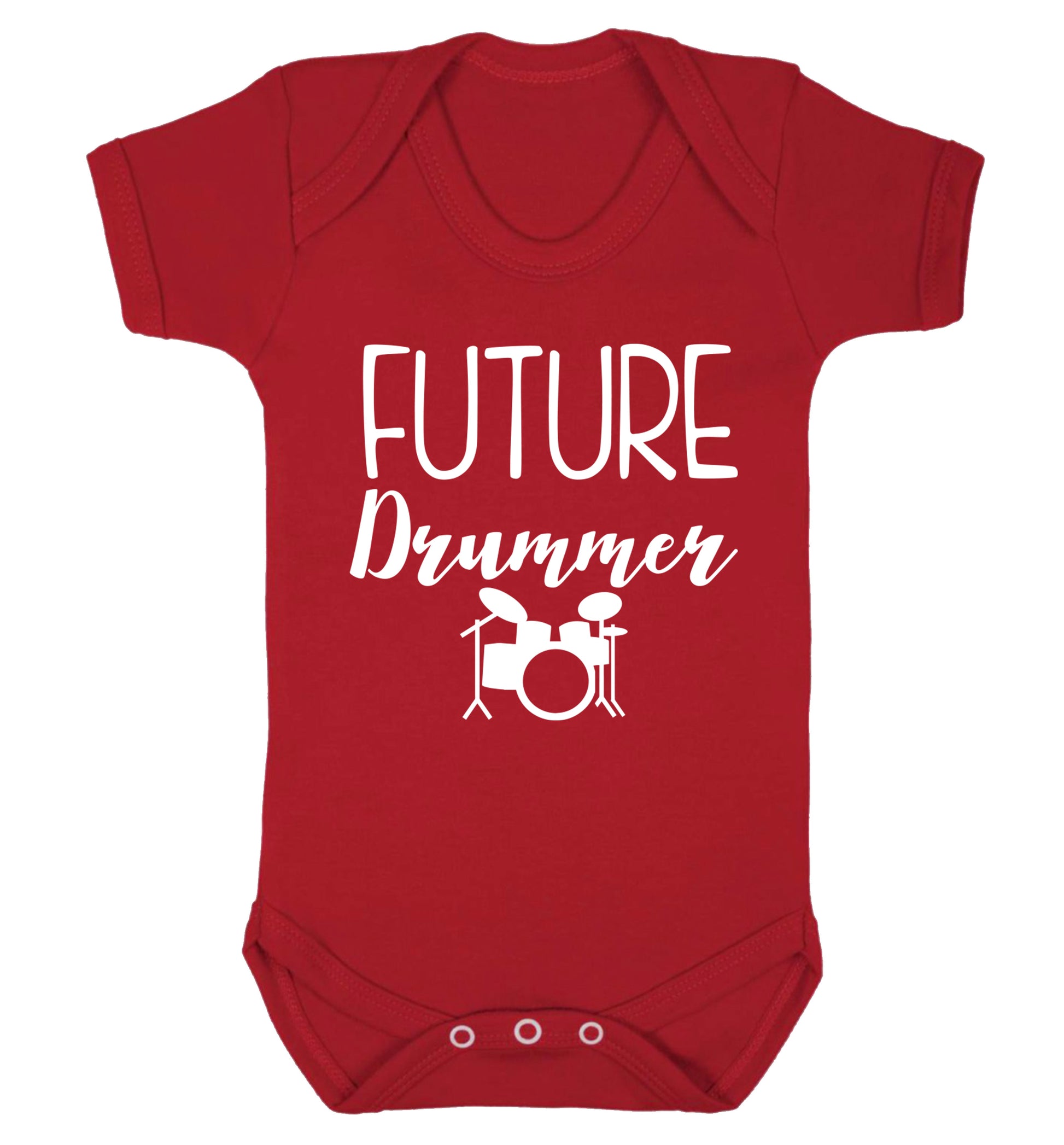 Future drummer Baby Vest red 18-24 months
