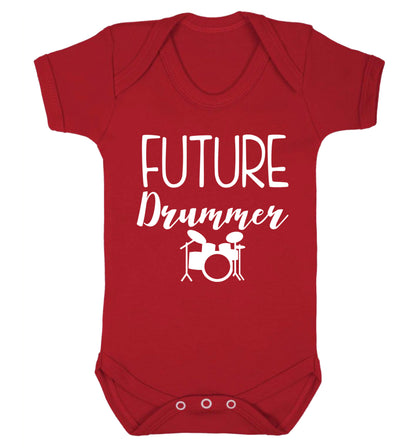 Future drummer Baby Vest red 18-24 months