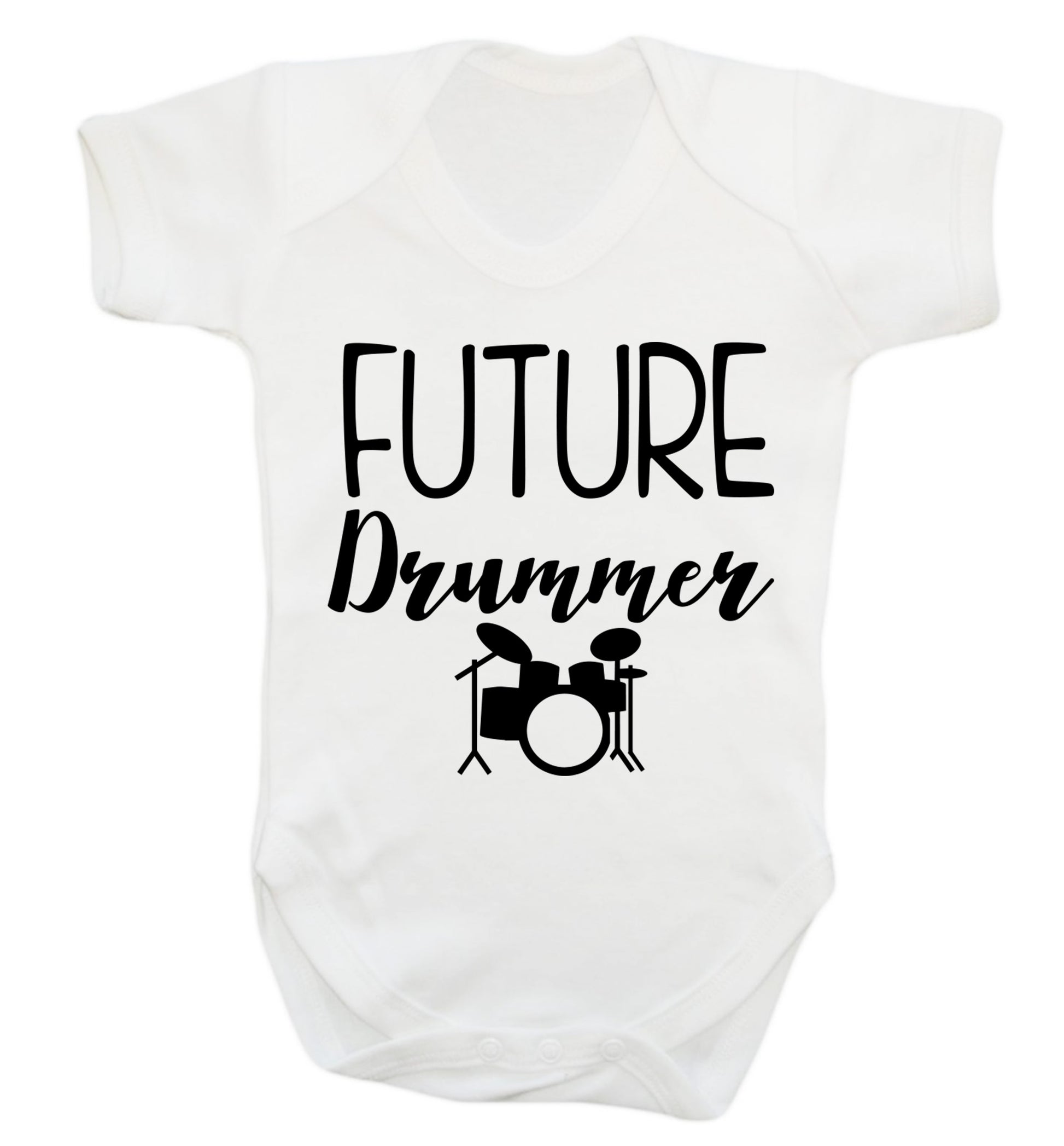 Future drummer Baby Vest white 18-24 months