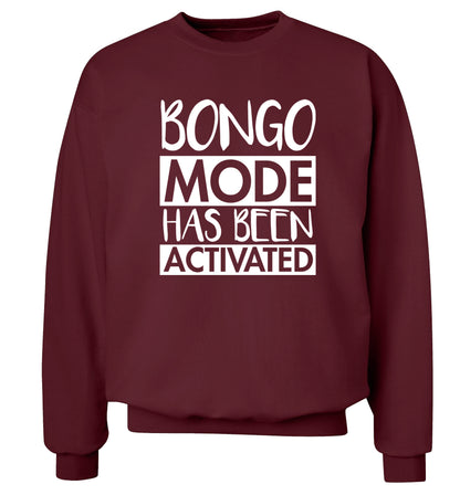 Bongo mode has been activated Adult's unisexmaroon Sweater 2XL
