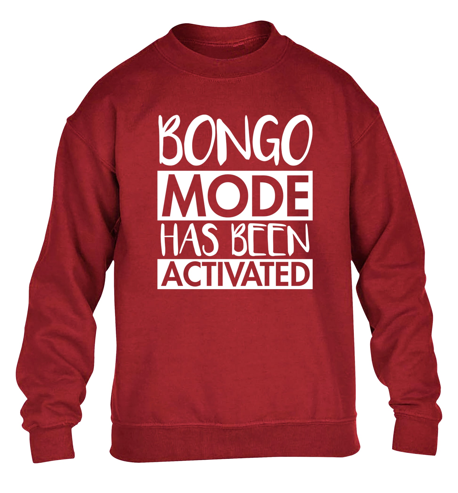 Bongo mode has been activated children's grey sweater 12-14 Years