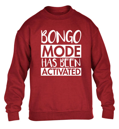 Bongo mode has been activated children's grey sweater 12-14 Years