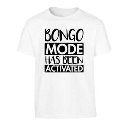 Bongo mode has been activated Children's white Tshirt 12-14 Years