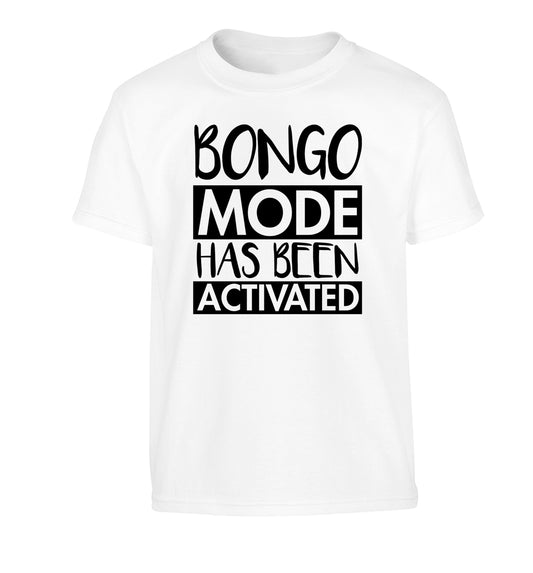 Bongo mode has been activated Children's white Tshirt 12-14 Years