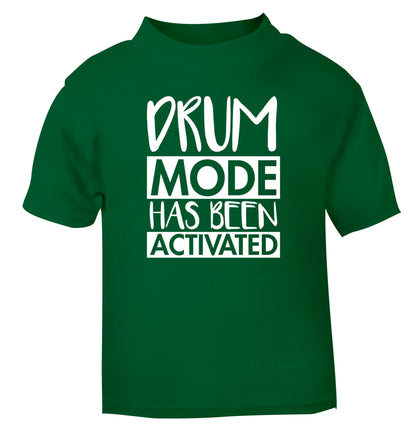 Drum mode activated green Baby Toddler Tshirt 2 Years