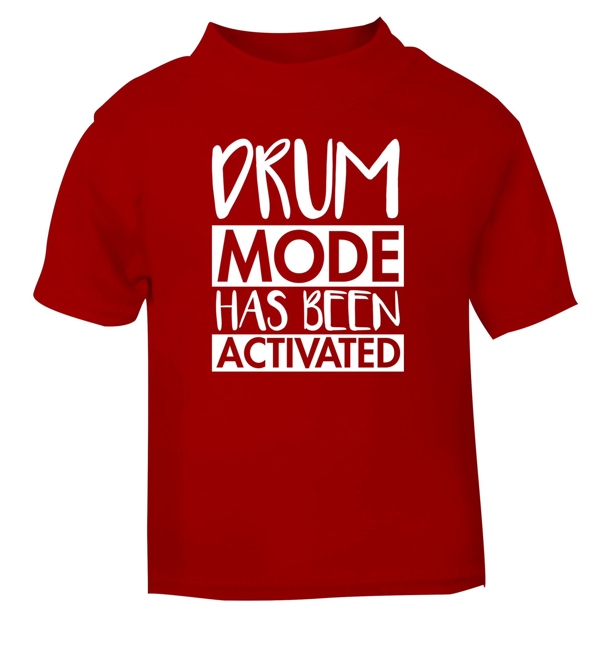 Drum mode activated red Baby Toddler Tshirt 2 Years
