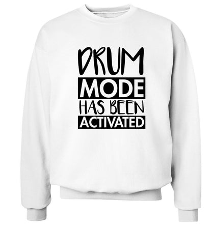 Drum mode activated Adult's unisexwhite Sweater 2XL