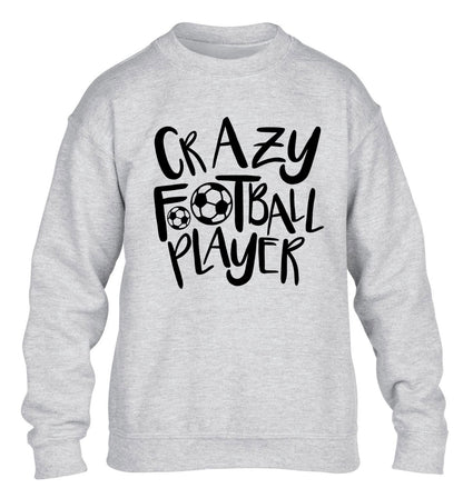 Crazy football player children's grey sweater 12-14 Years