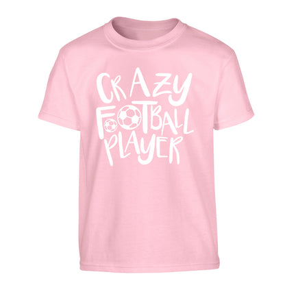 Crazy football player Children's light pink Tshirt 12-14 Years
