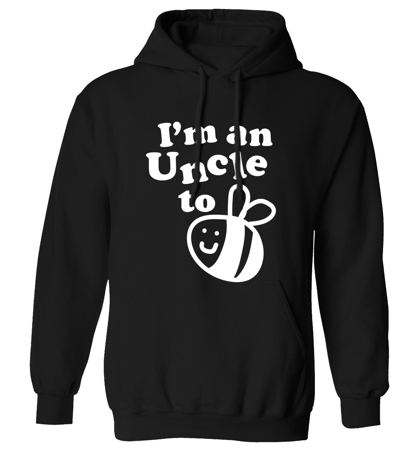 I'm an uncle to be adults unisex black hoodie 2XL