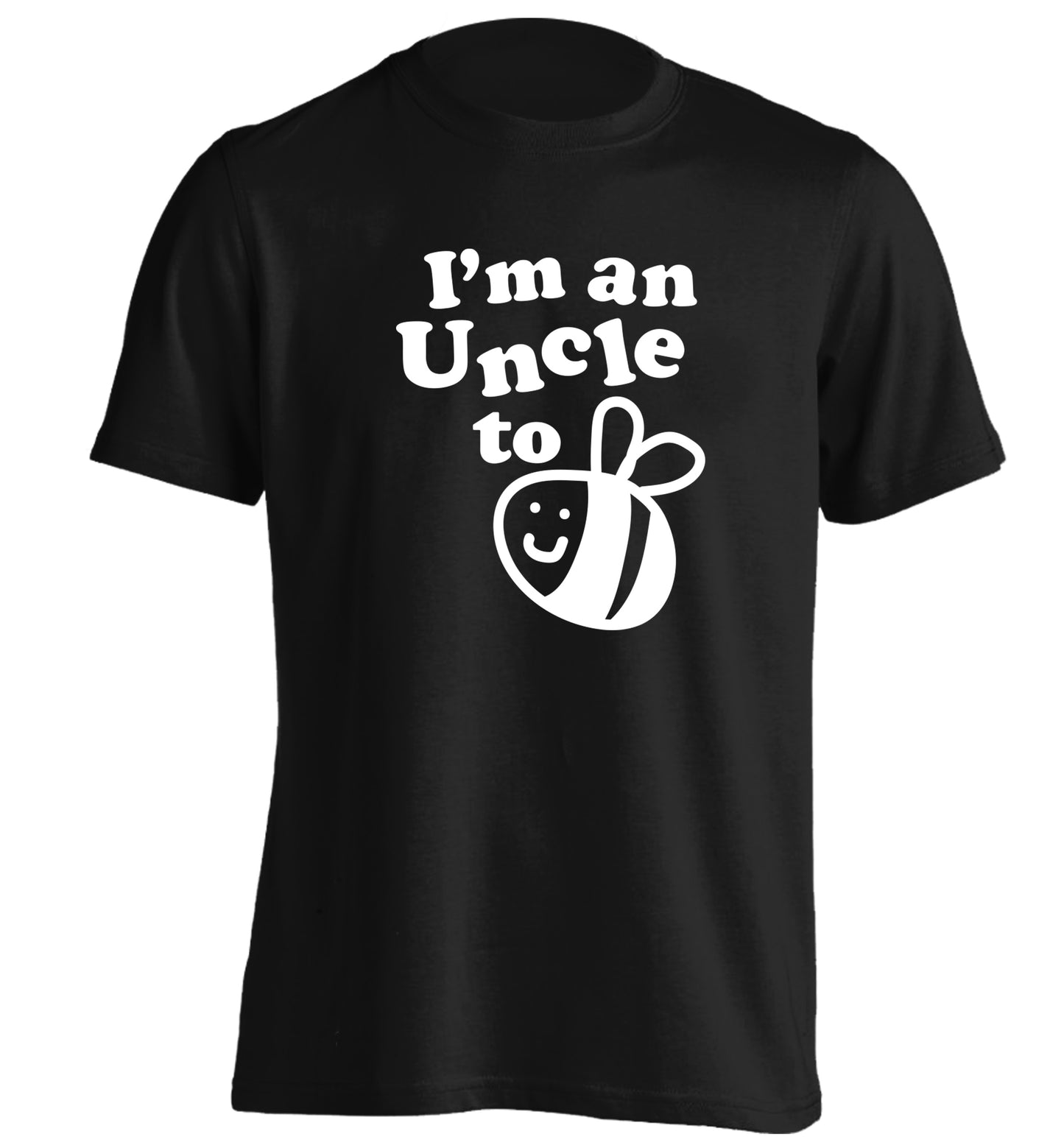I'm an uncle to be adults unisex black Tshirt 2XL