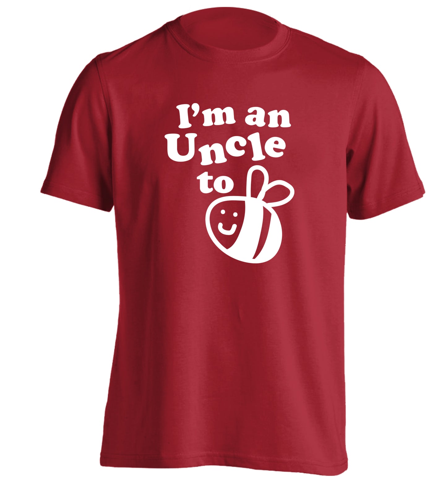 I'm an uncle to be adults unisex red Tshirt 2XL