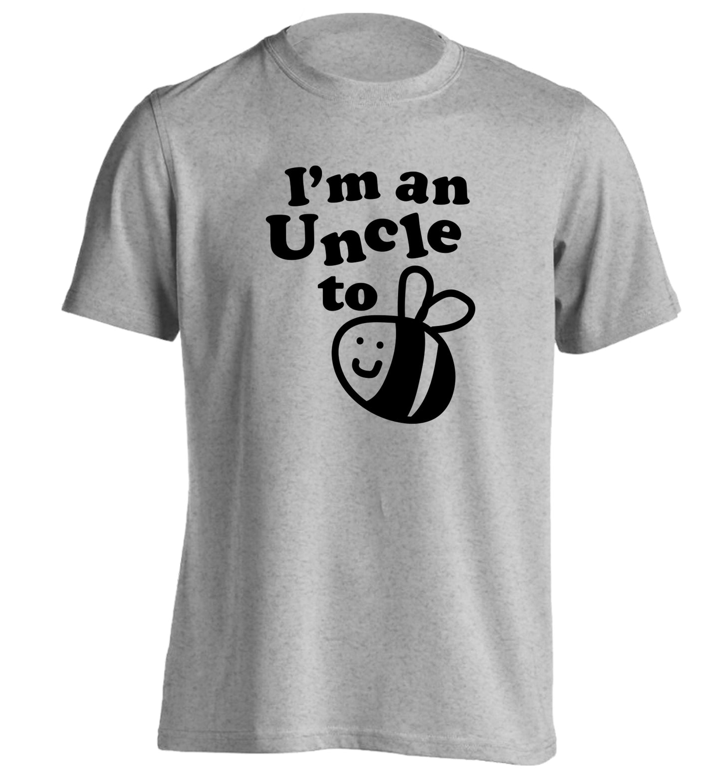 I'm an uncle to be adults unisex grey Tshirt 2XL
