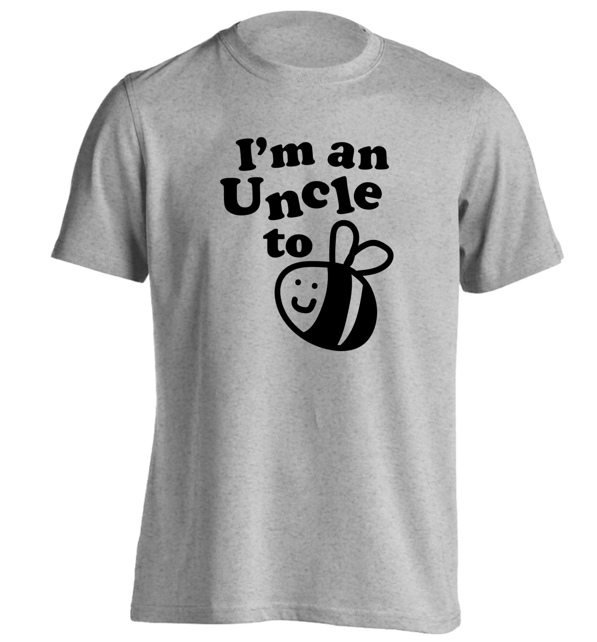 I'm an uncle to be adults unisex grey Tshirt 2XL