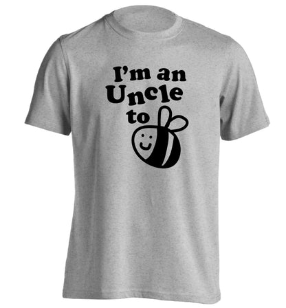 I'm an uncle to be adults unisex grey Tshirt 2XL