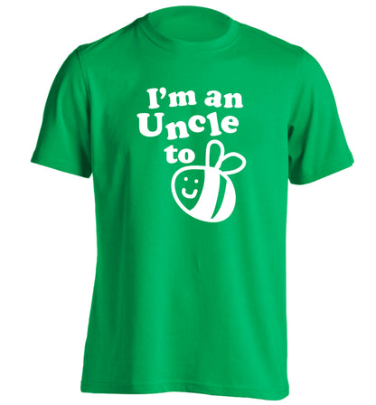 I'm an uncle to be adults unisex green Tshirt 2XL