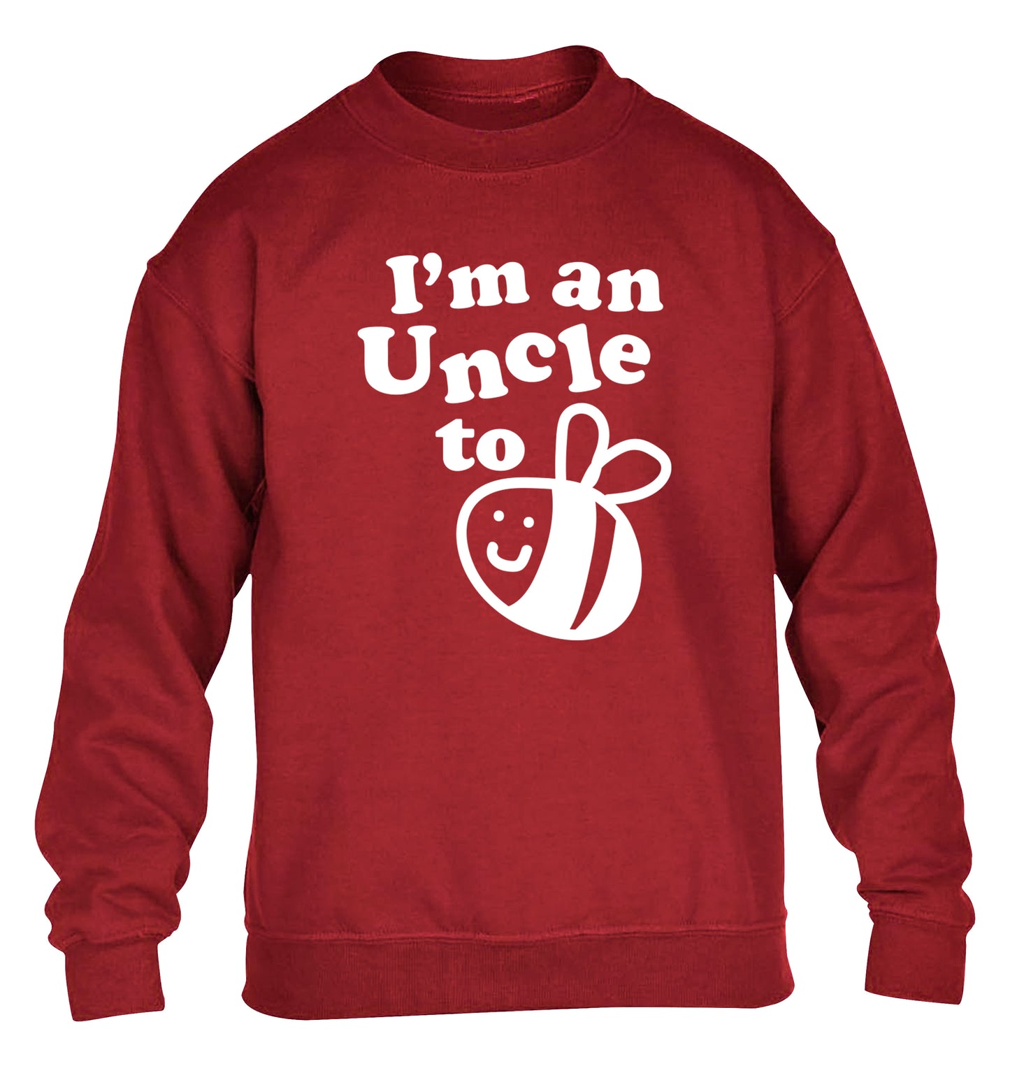 I'm an uncle to be children's grey sweater 12-14 Years