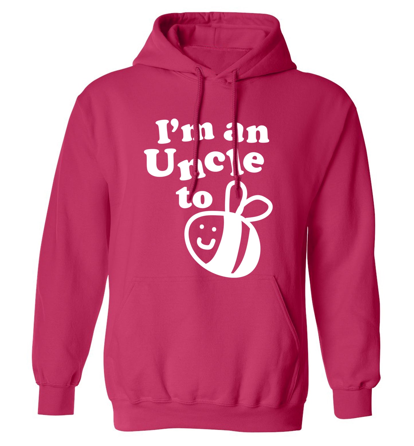 I'm an uncle to be adults unisex pink hoodie 2XL