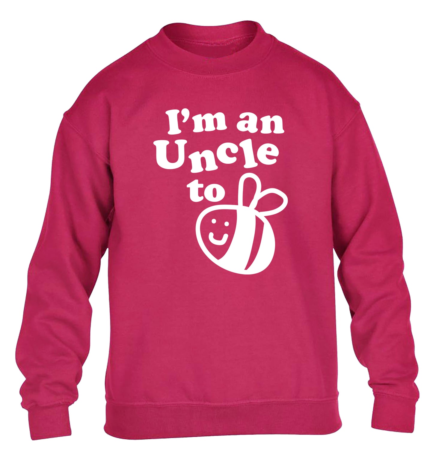 I'm an uncle to be children's pink sweater 12-14 Years