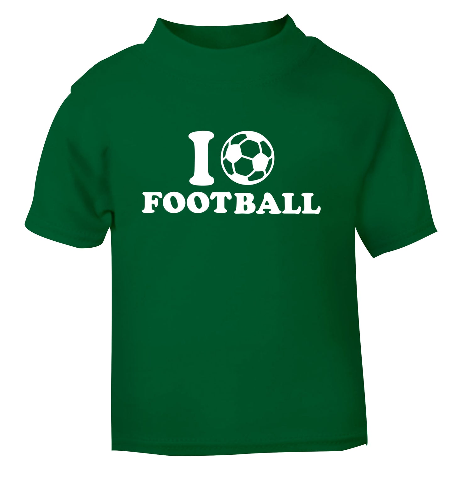 I love football green Baby Toddler Tshirt 2 Years