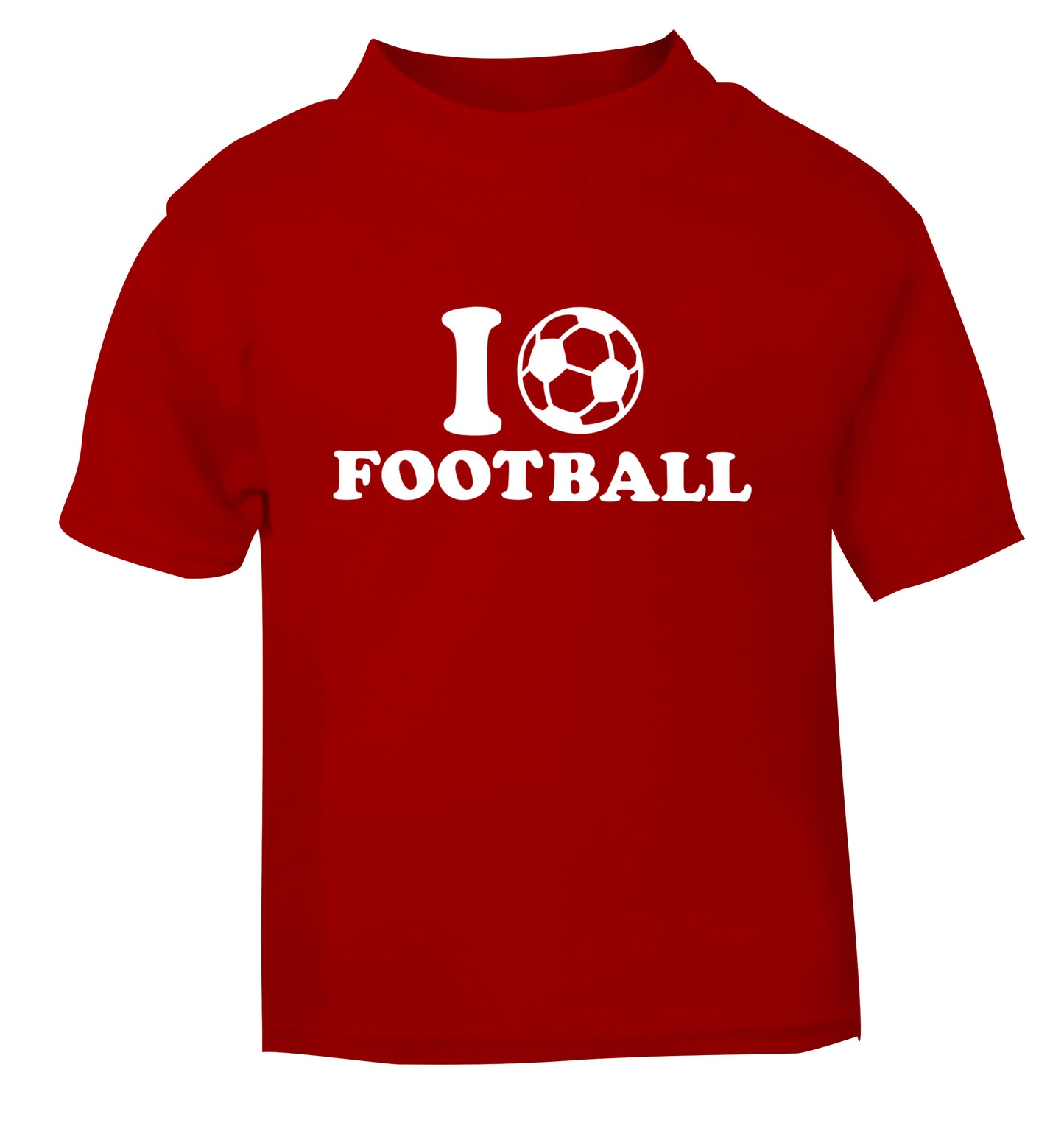 I love football red Baby Toddler Tshirt 2 Years