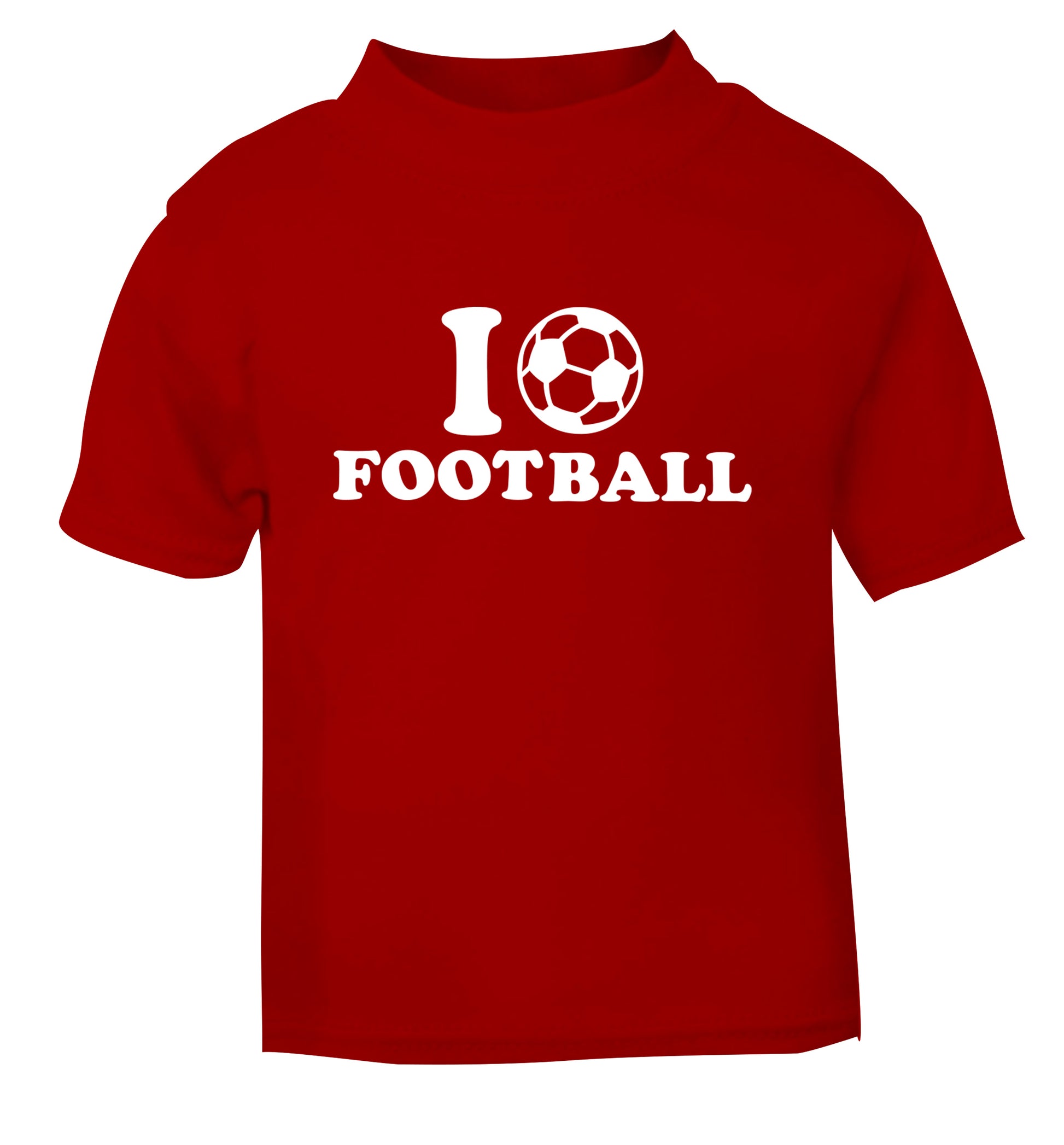 I love football red Baby Toddler Tshirt 2 Years