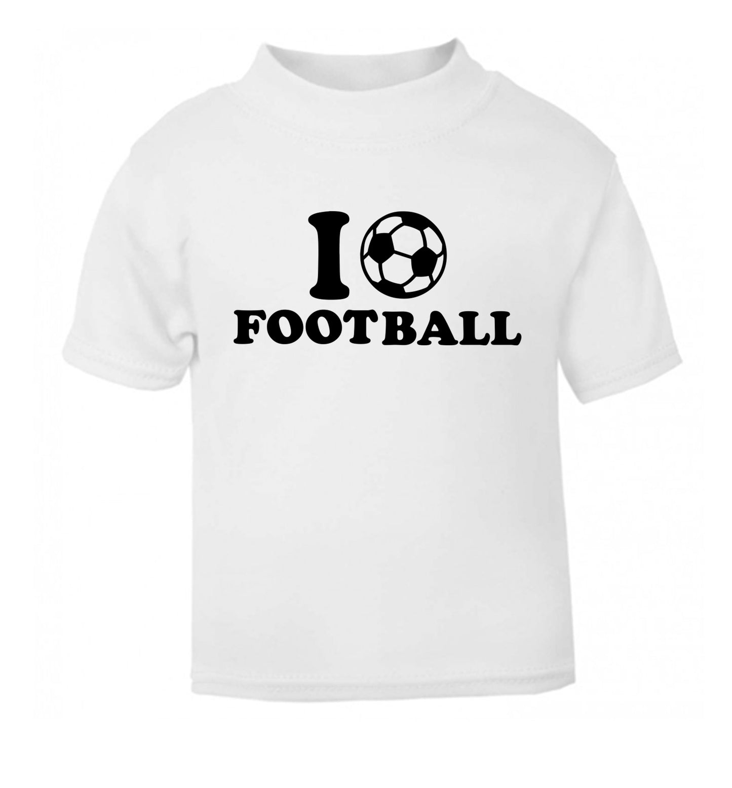 I love football white Baby Toddler Tshirt 2 Years