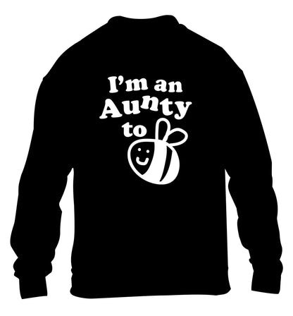 I'm an aunty to be children's black sweater 12-14 Years