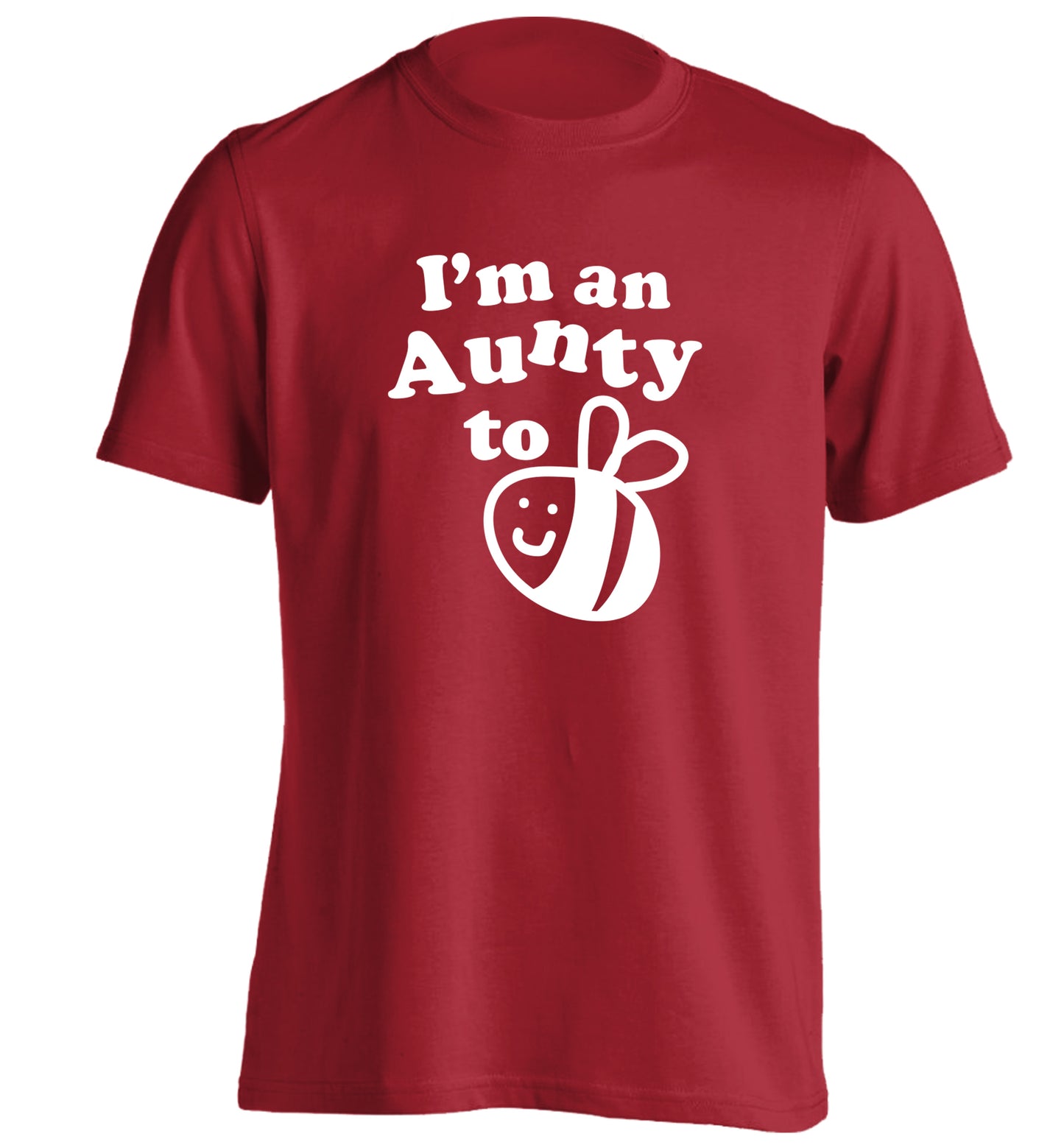 I'm an aunty to be adults unisex red Tshirt 2XL