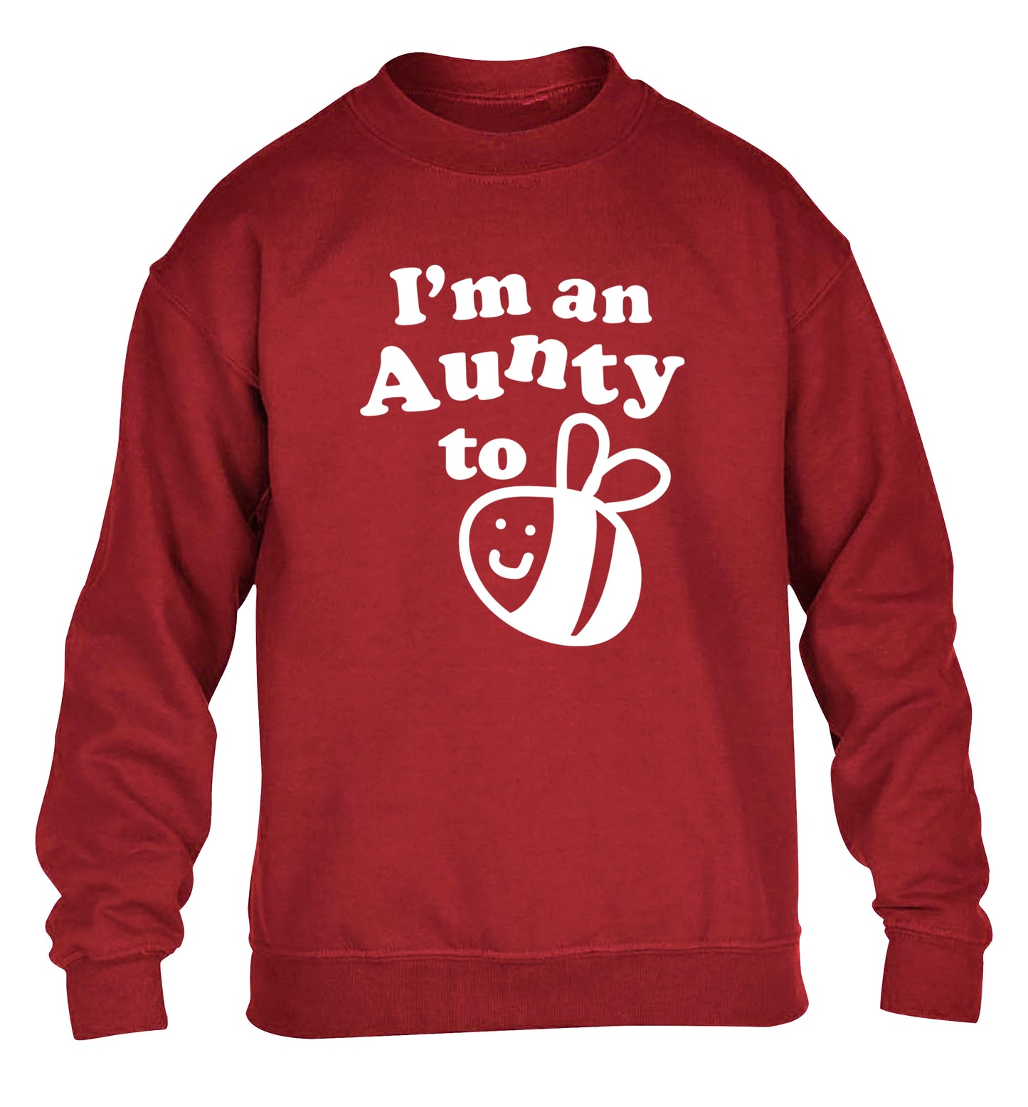 I'm an aunty to be children's grey sweater 12-14 Years