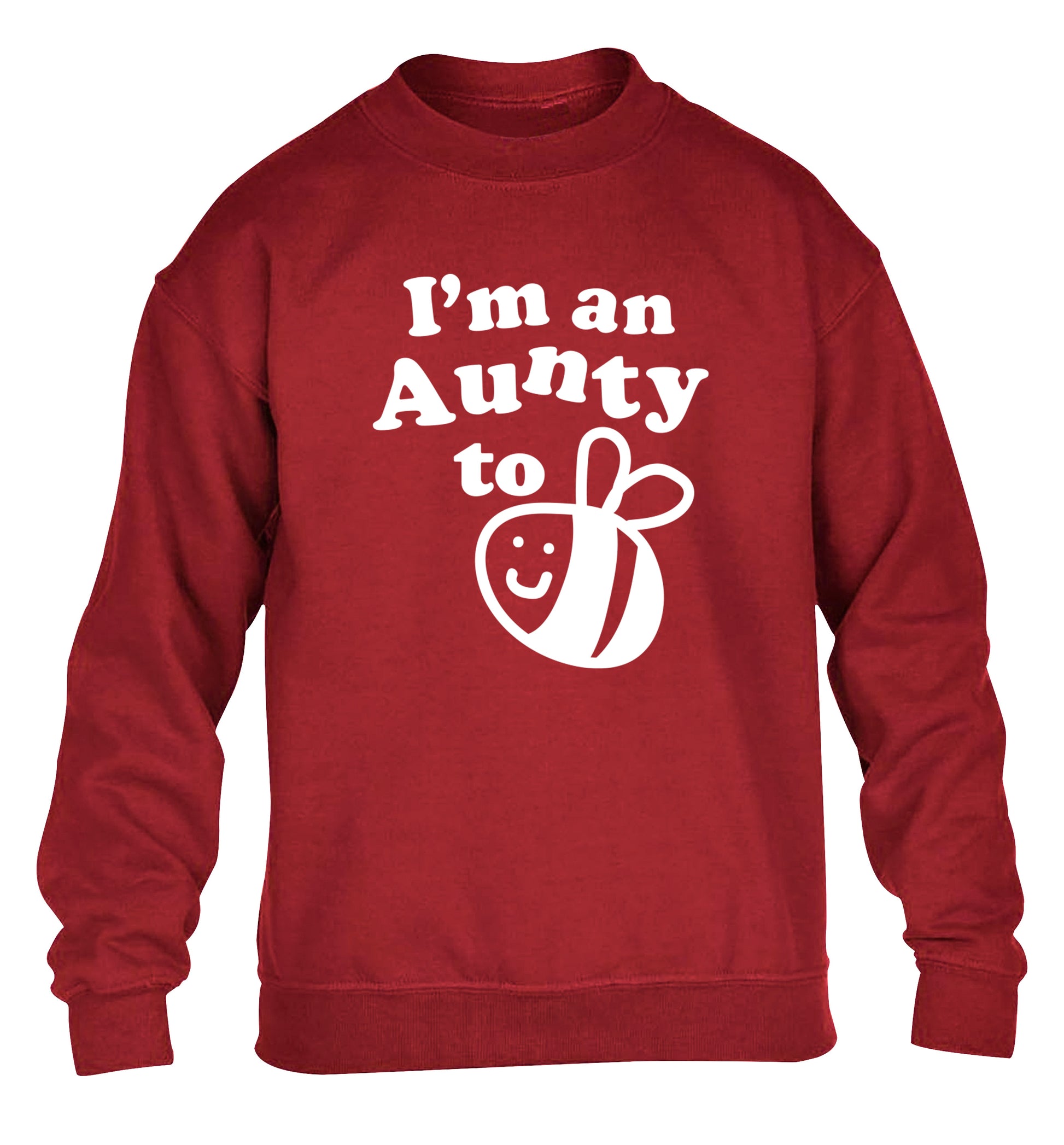 I'm an aunty to be children's grey sweater 12-14 Years