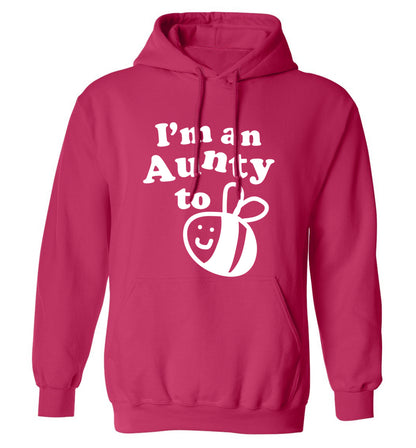 I'm an aunty to be adults unisex pink hoodie 2XL