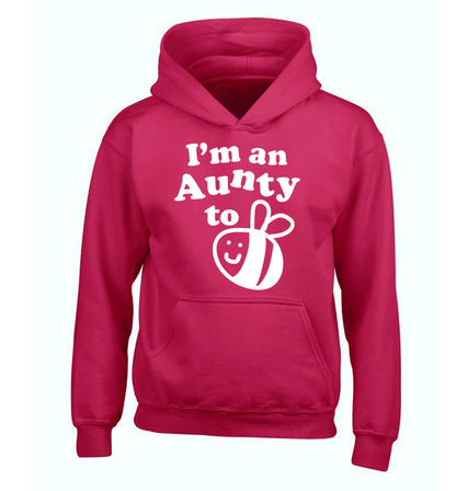 I'm an aunty to be children's pink hoodie 12-14 Years