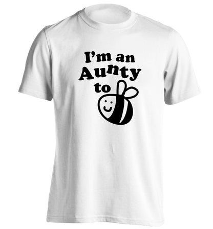 I'm an aunty to be adults unisex white Tshirt 2XL