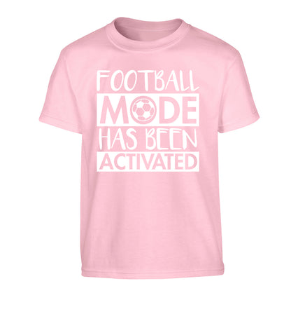 Football mode has been activated Children's light pink Tshirt 12-14 Years