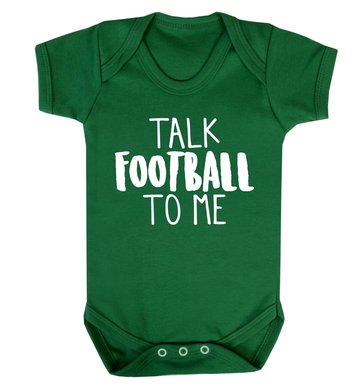 Talk football to me Baby Vest green 18-24 months