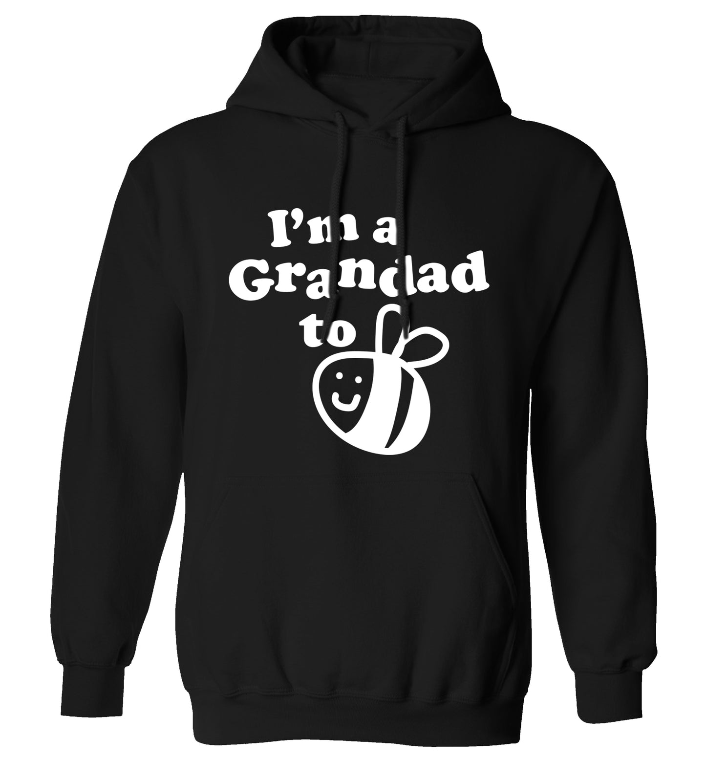 I'm a grandad to be adults unisex black hoodie 2XL