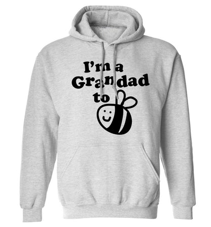 I'm a grandad to be adults unisex grey hoodie 2XL