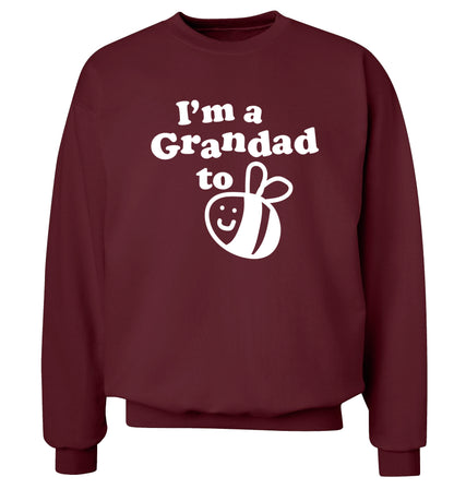 I'm a grandad to be Adult's unisex maroon Sweater 2XL