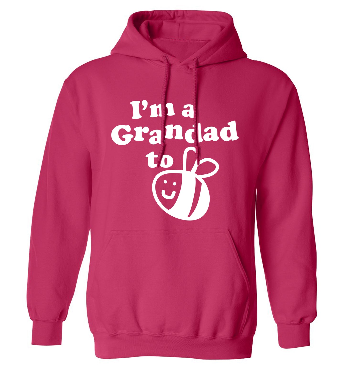 I'm a grandad to be adults unisex pink hoodie 2XL
