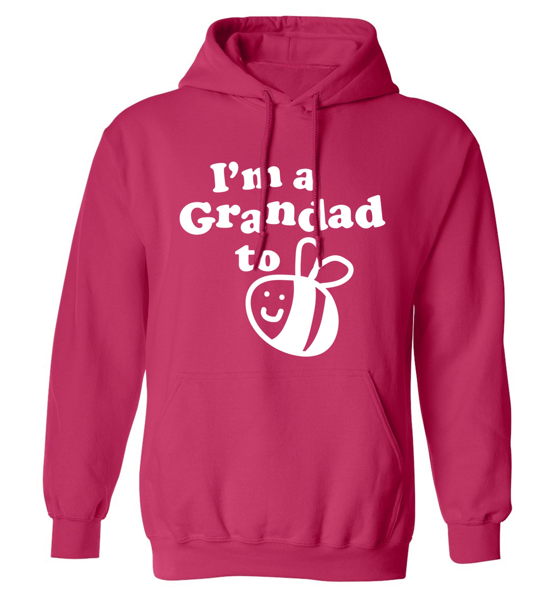 I'm a grandad to be adults unisex pink hoodie 2XL