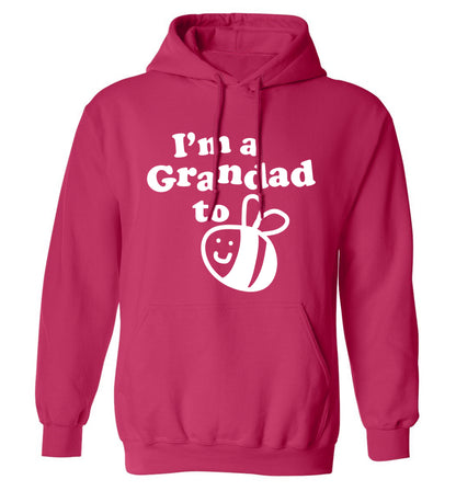 I'm a grandad to be adults unisex pink hoodie 2XL